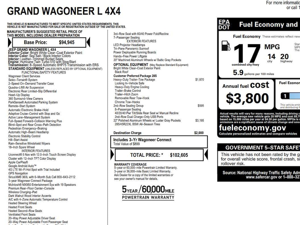 Used 2024 Jeep Grand Wagoneer L SUV