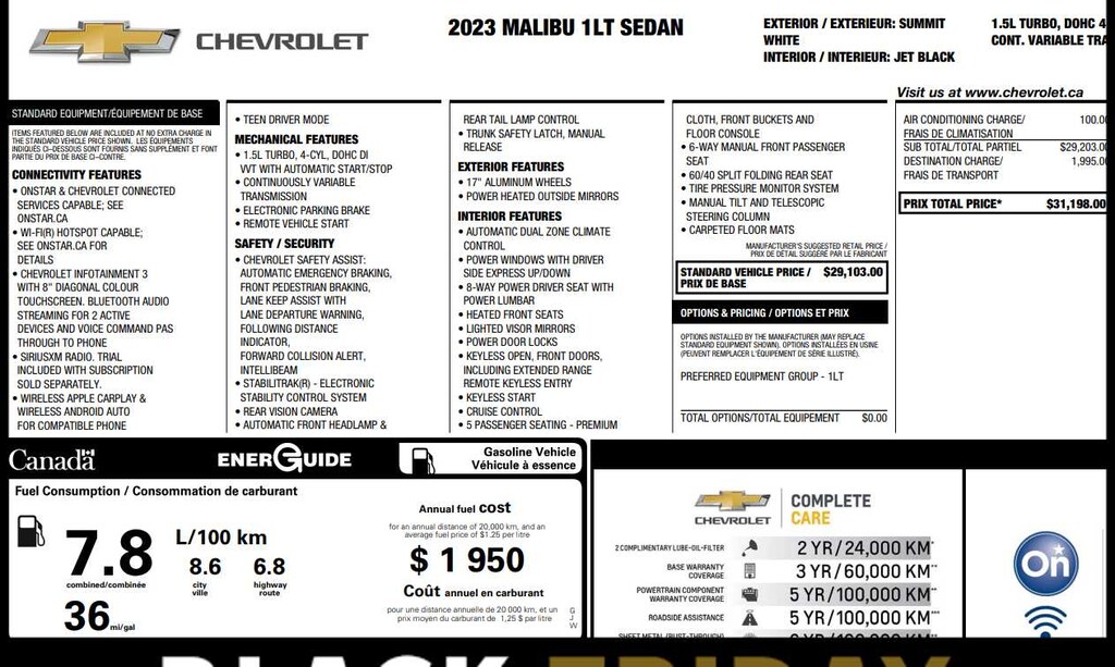 Used 2023 Chevrolet Malibu LT Sedan