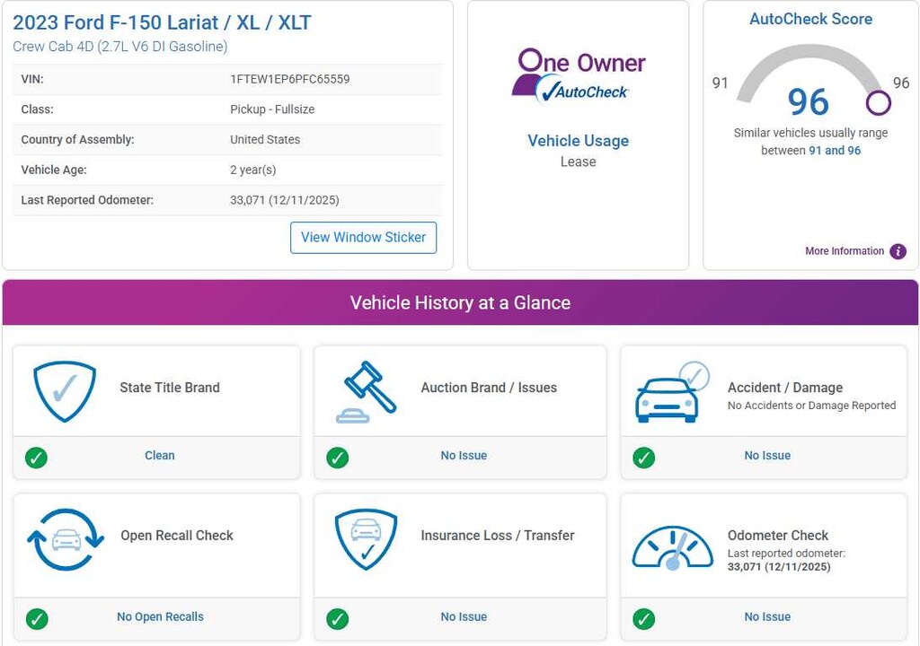 Used 2023 Ford F-150 XLT 4WD Supercrew 5.5 Box Truck SuperCrew Cab