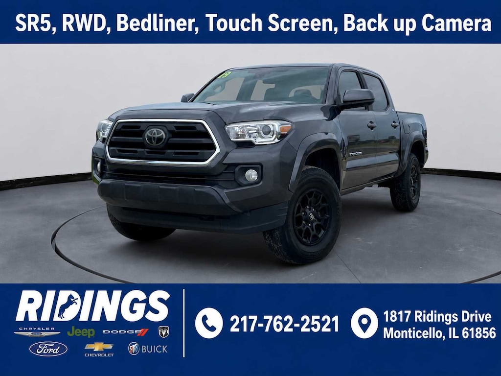 Used 2019 Toyota Tacoma SR5 Double Cab 5 Bed V6 AT (SE) Truck Double Cab