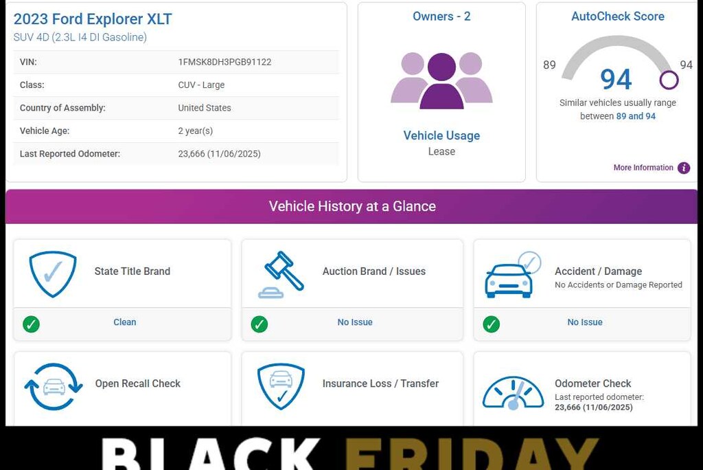 Used 2023 Ford Explorer XLT SUV