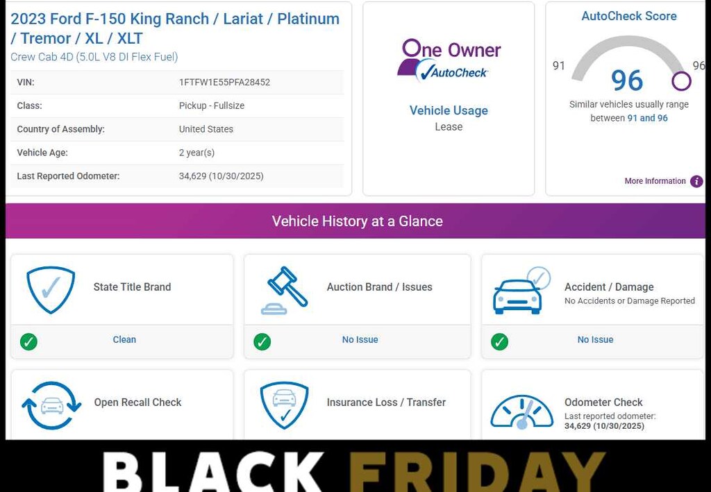 Used 2023 Ford F-150 Platinum 4WD Supercrew 5.5 Box Truck SuperCrew Cab