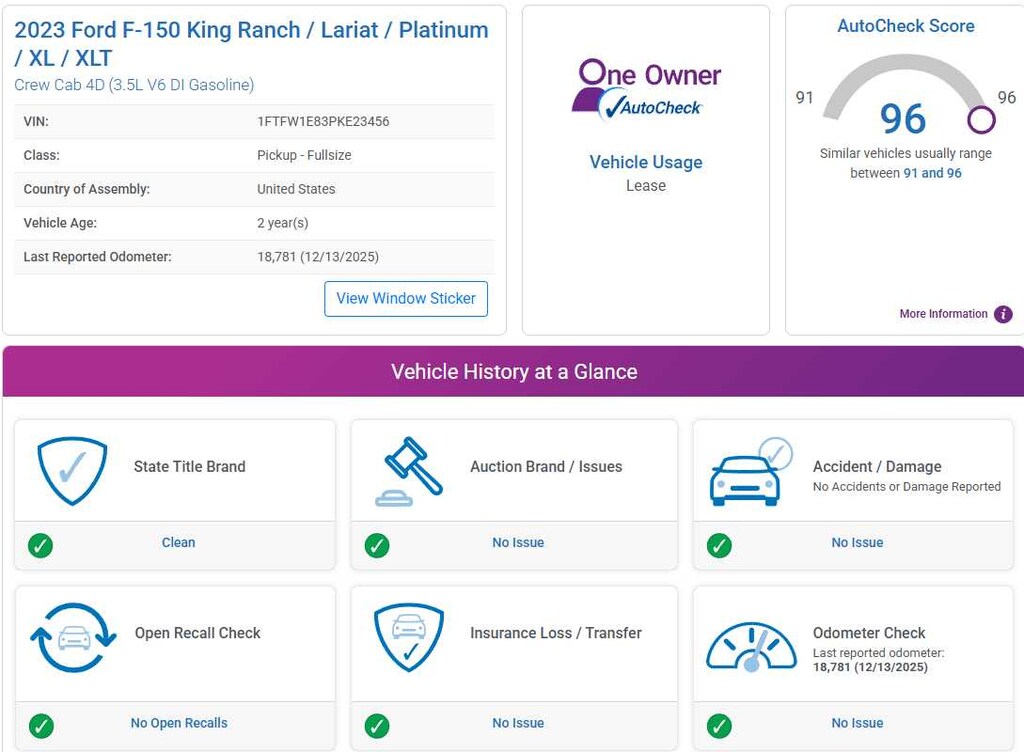 Used 2023 Ford F-150 XLT Truck SuperCrew Cab