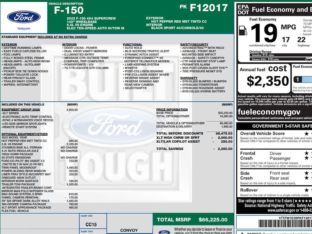 Used 2023 Ford F-150 XLT 4WD Supercrew 5.5 Box Truck SuperCrew Cab