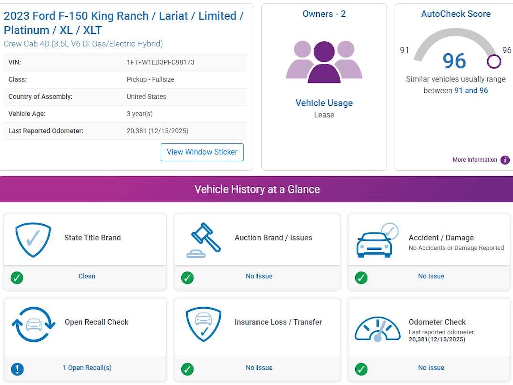 Used 2023 Ford F-150 XLT 4WD Supercrew 5.5 Box Truck SuperCrew Cab