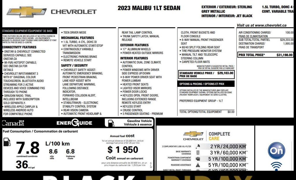 Used 2023 Chevrolet Malibu LT Sedan