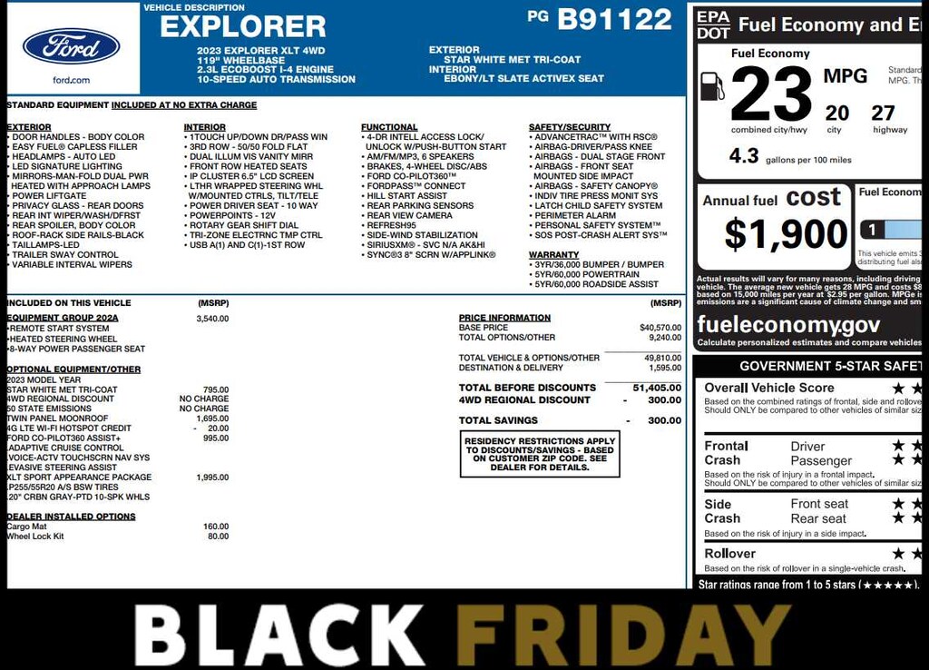 Used 2023 Ford Explorer XLT SUV