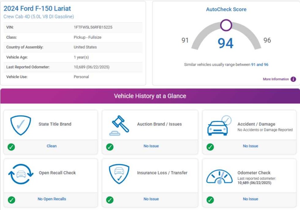 Used 2024 Ford F-150 Lariat 4WD Supercrew 5.5 Box Truck SuperCrew Cab