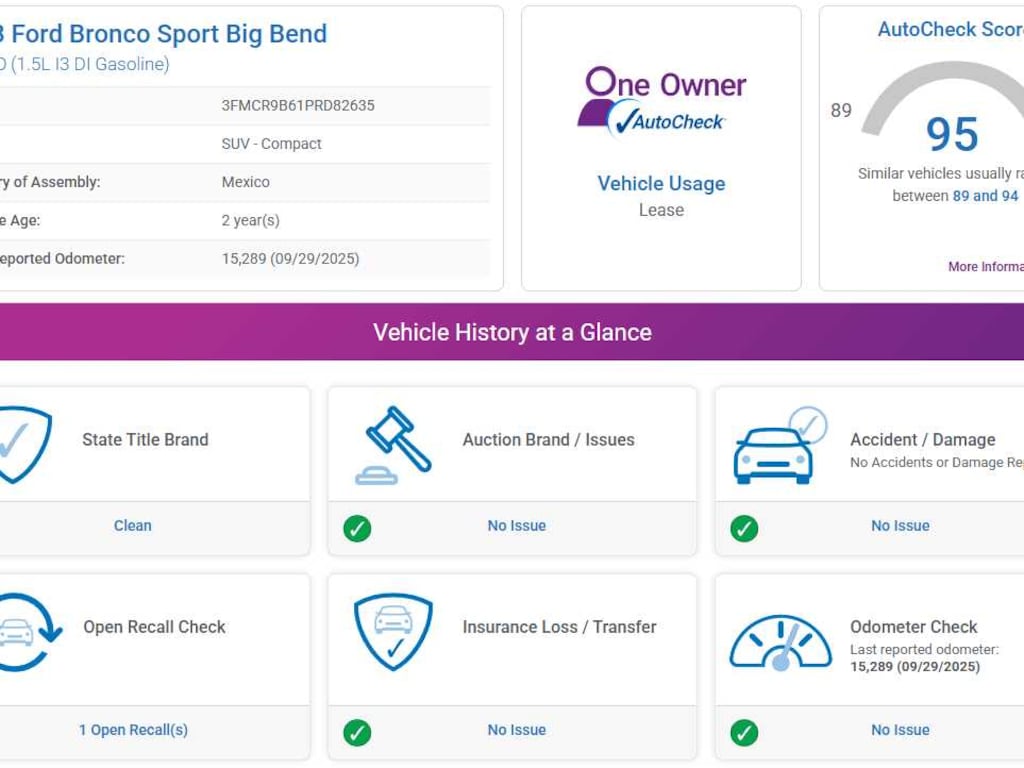 Used 2023 Ford Bronco Sport Big Bend SUV