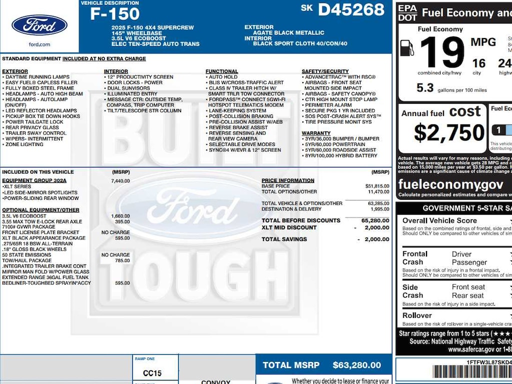 New 2025 Ford F-150 XLT