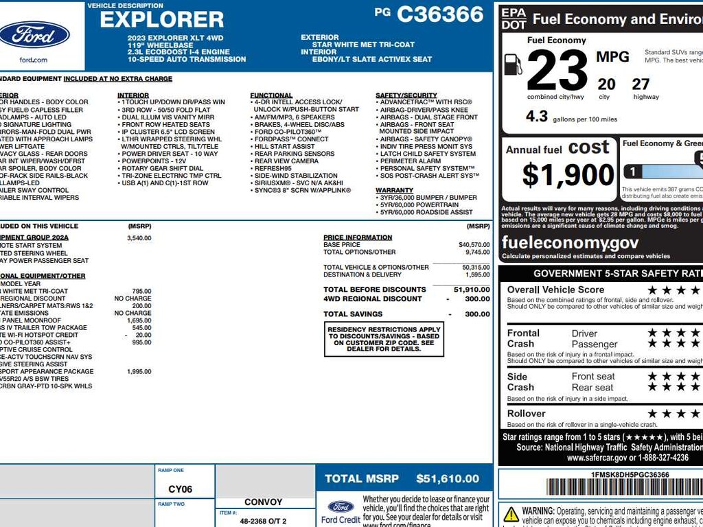 Used 2023 Ford Explorer XLT SUV