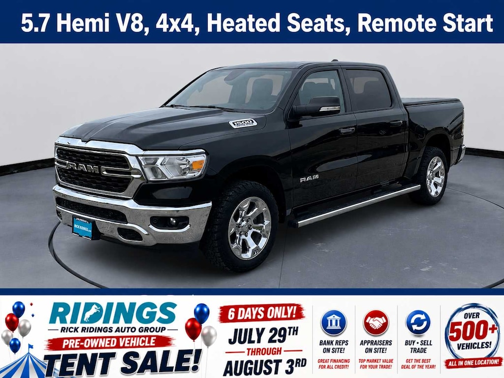 Used 2022 Ram 1500 Big Horn 4x4 Crew Cab 57 Box Truck Crew Cab