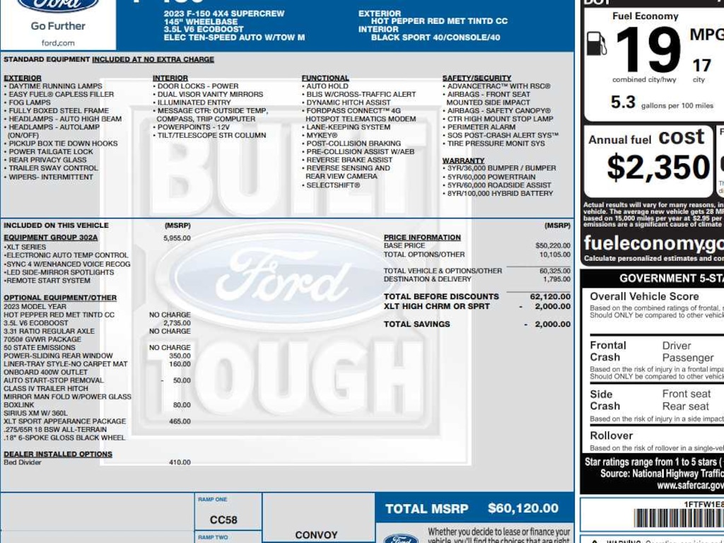 Used 2023 Ford F-150 XLT Truck SuperCrew Cab