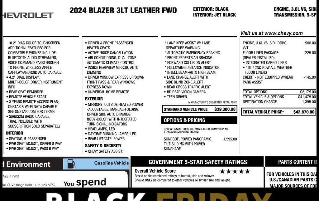 Used 2024 Chevrolet Blazer 3LT SUV