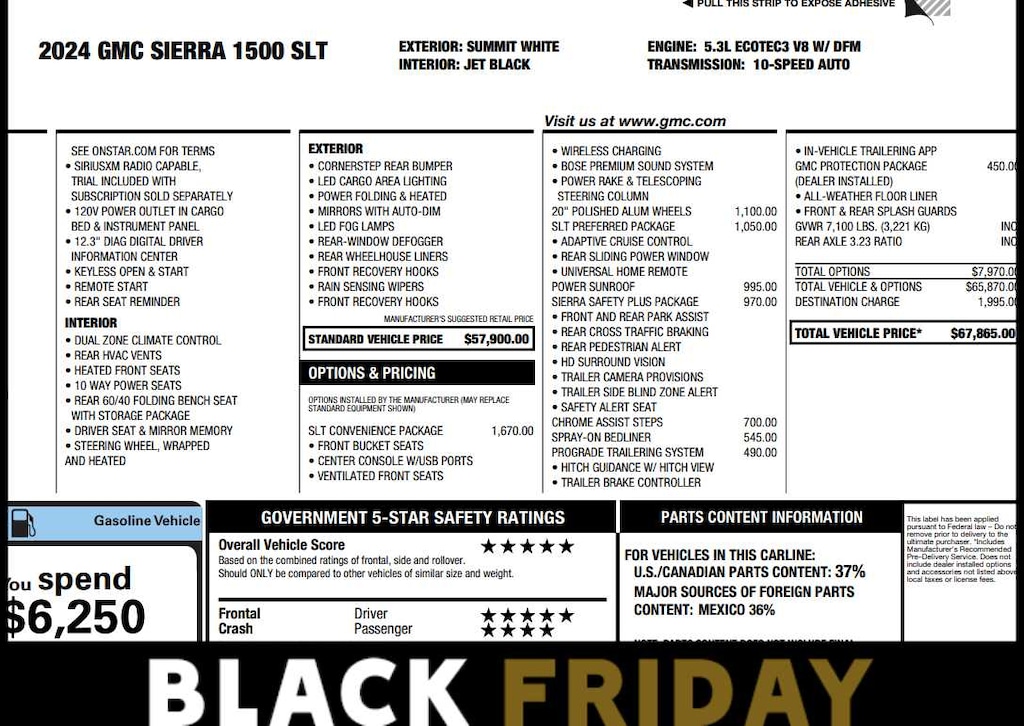 Used 2024 GMC Sierra 1500 SLT Truck Crew Cab