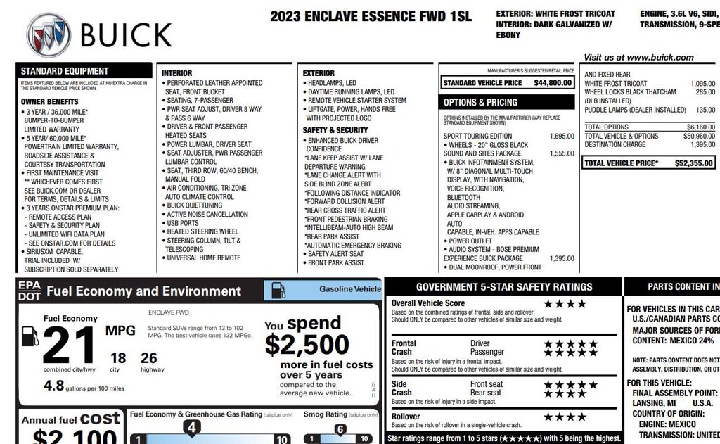 Used 2023 Buick Enclave Essence SUV
