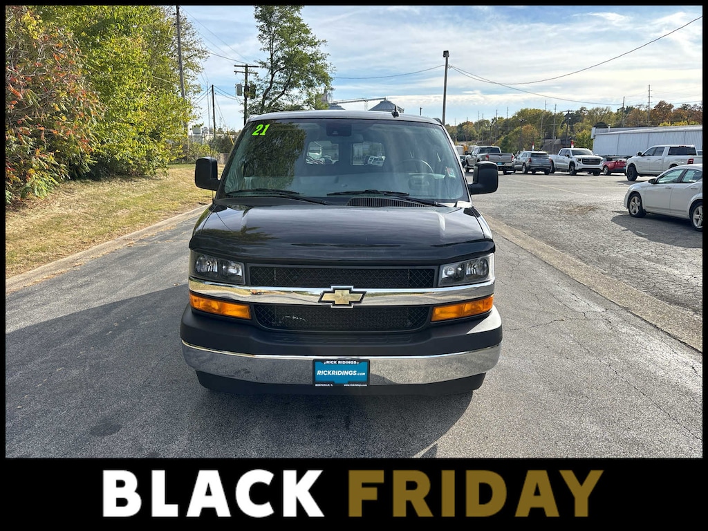Used 2021 Chevrolet Express Passenger 3500 1LT Van Extended Passenger Van