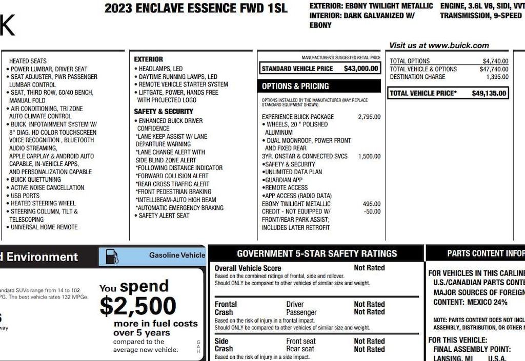 Used 2023 Buick Enclave Essence SUV