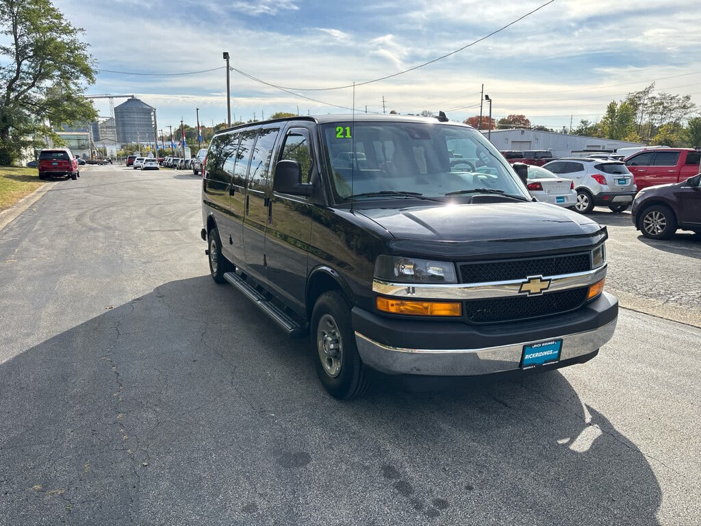 Used 2021 Chevrolet Express Passenger 3500 1LT Van Extended Passenger Van