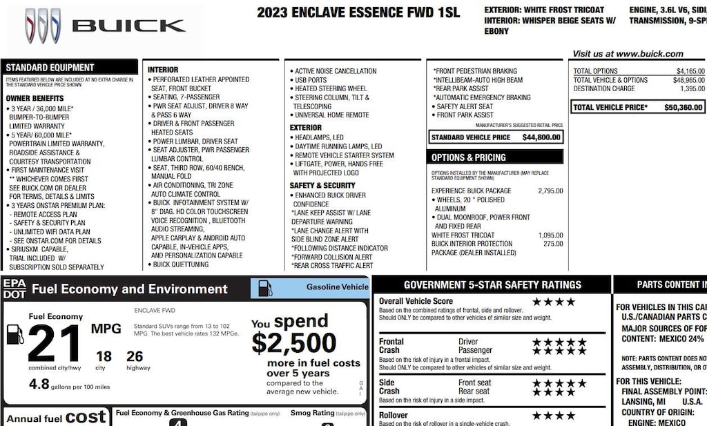 Used 2023 Buick Enclave Essence SUV