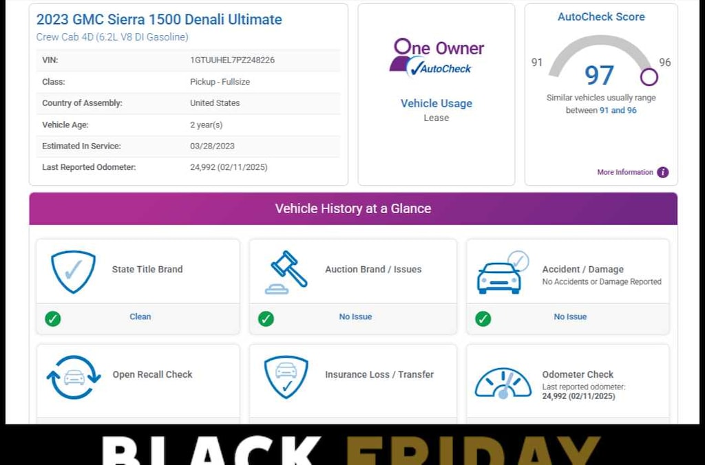 Used 2023 GMC Sierra 1500 Denali Ultimate Truck Crew Cab