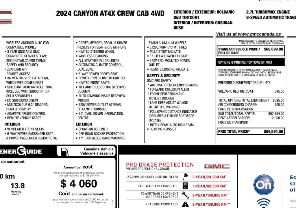 Used 2024 GMC Canyon AT4X Truck Crew Cab