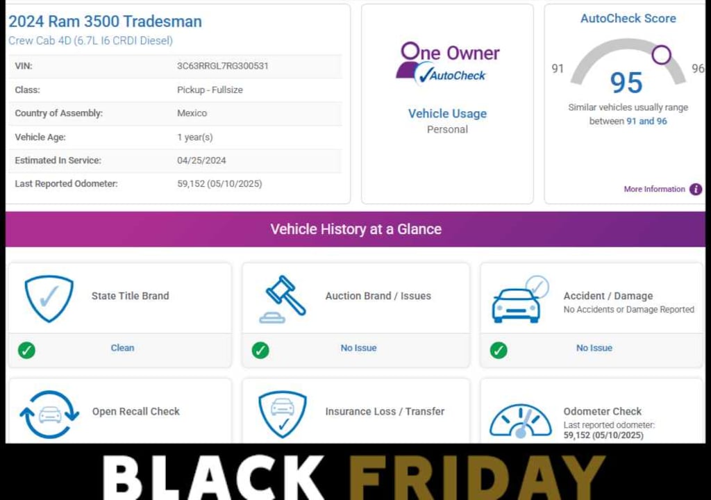 Used 2024 Ram 3500 Tradesman 4x4 Crew Cab 8 Box 4x4 Crew Cab 8 Box