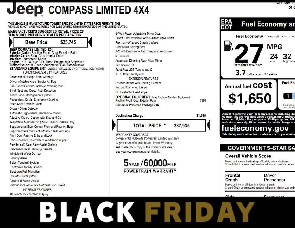 Used 2023 Jeep Compass Limited 4x4