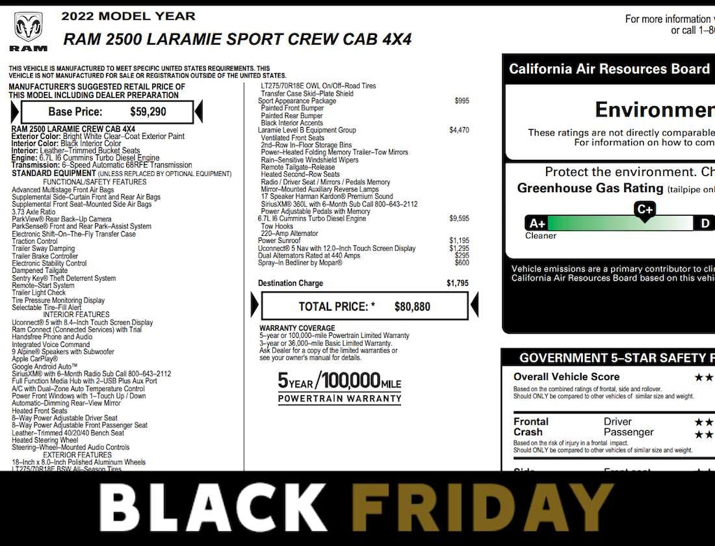 Used 2022 Ram 2500 Laramie 4x4 Crew Cab 64 Box 4x4 Crew Cab 64 Box