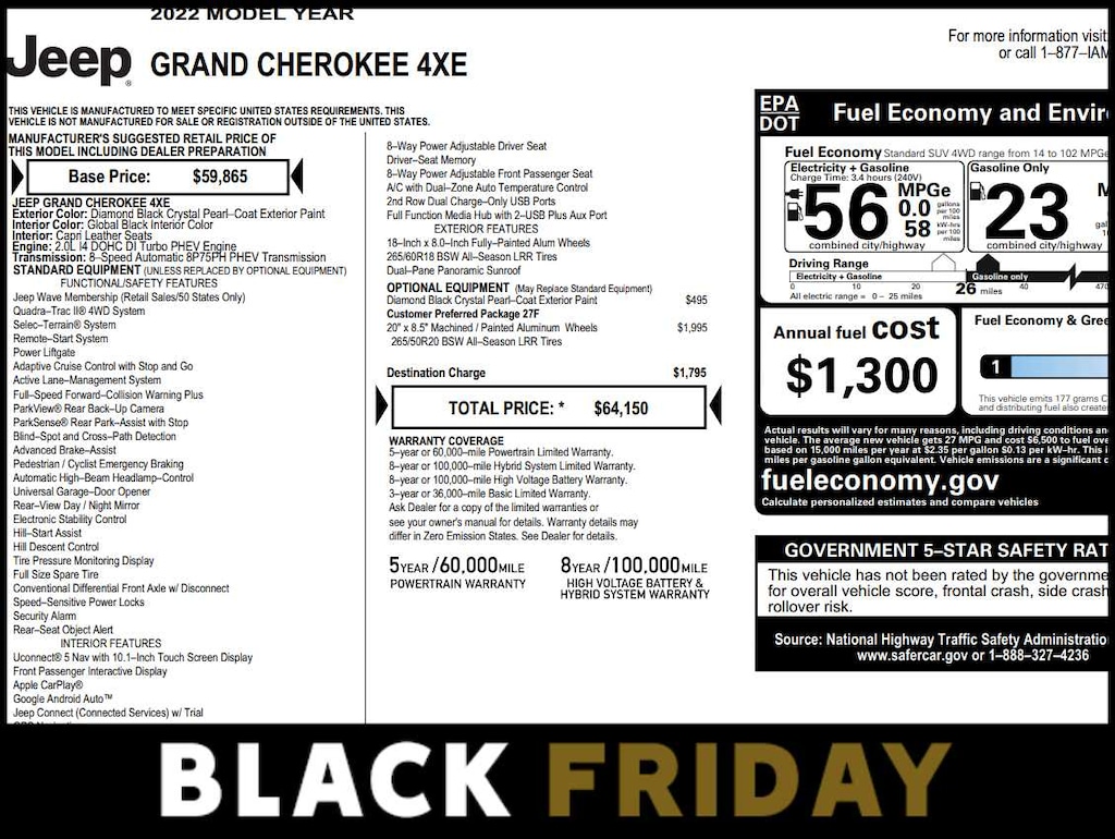 Used 2022 Jeep Grand Cherokee 4xe 4x4