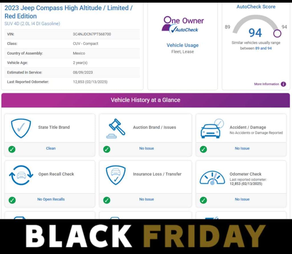 Used 2023 Jeep Compass Limited 4x4