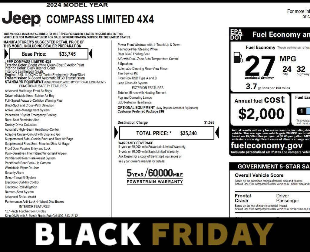 Used 2024 Jeep Compass Limited 4x4