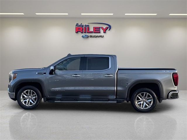 Used 2021 GMC Sierra 1500 SLT with VIN 3GTU9DEL9MG358703 for sale in Dubuque, IA