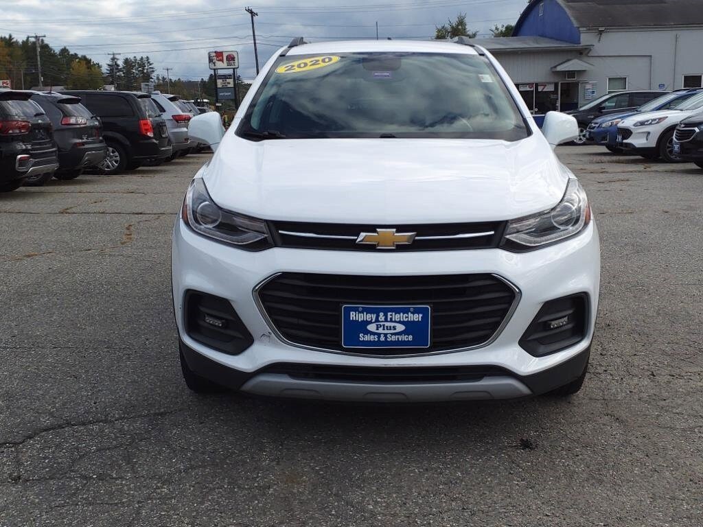 Used 2020 Chevrolet Trax LT with VIN 3GNCJPSB4LL256075 for sale in South Paris, ME
