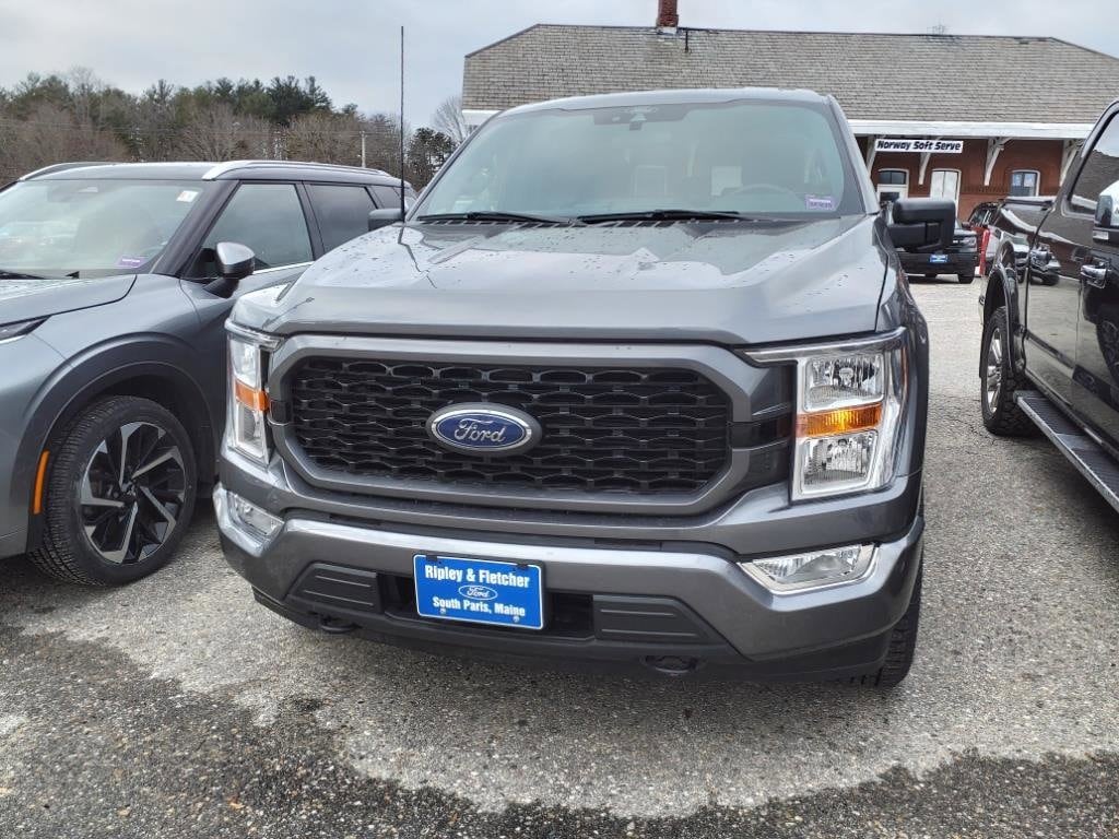 Used 2021 Ford F-150 XL with VIN 1FTFX1E8XMFC75470 for sale in South Paris, ME