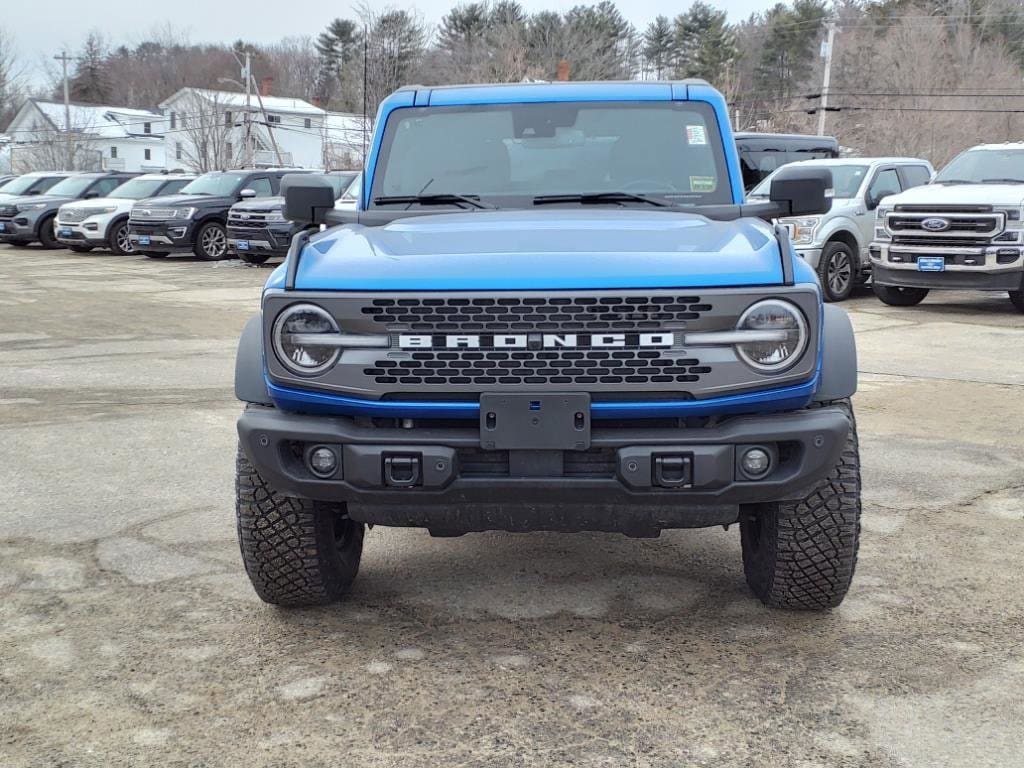 Used 2023 Ford Bronco 4-Door Badlands with VIN 1FMEE5DP7PLB20846 for sale in South Paris, ME