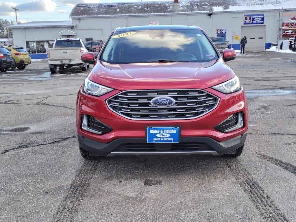 Used 2021 Ford Edge SEL with VIN 2FMPK4J92MBA01471 for sale in South Paris, ME