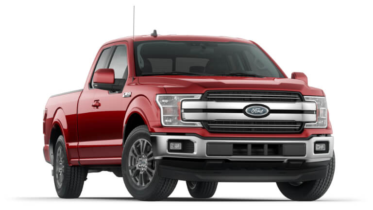 2020 Ford F150 Lariat in Red