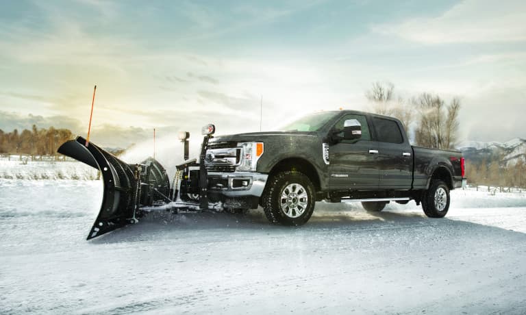 2021 Ford superduty plowing snow
