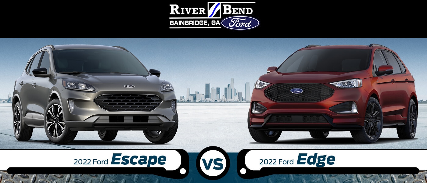 2022 Ford Escape vs. Edge Comparison Size, Dimensions & Specs