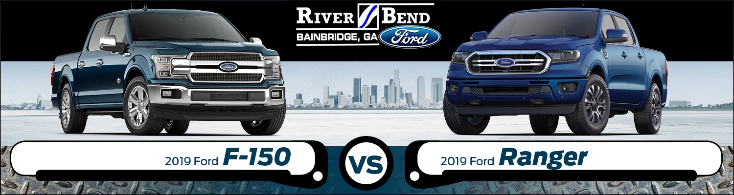 2019 Ford F-150 vs 2019 Ford Ranger