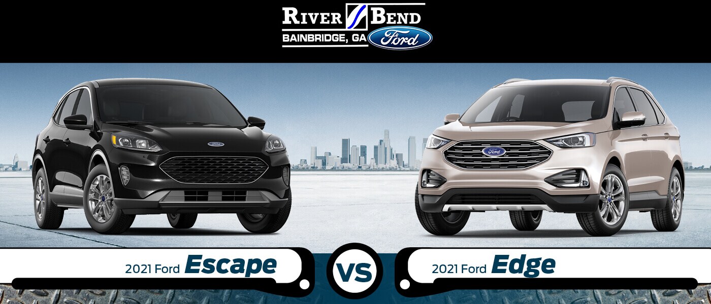 2022 Ford Escape vs. Edge Comparison Size, Dimensions & Specs