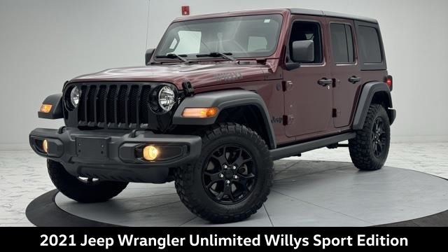 Used 2021 Jeep Wrangler Unlimited Willys Sport with VIN 1C4HJXDN0MW791552 for sale in Bronx, NY