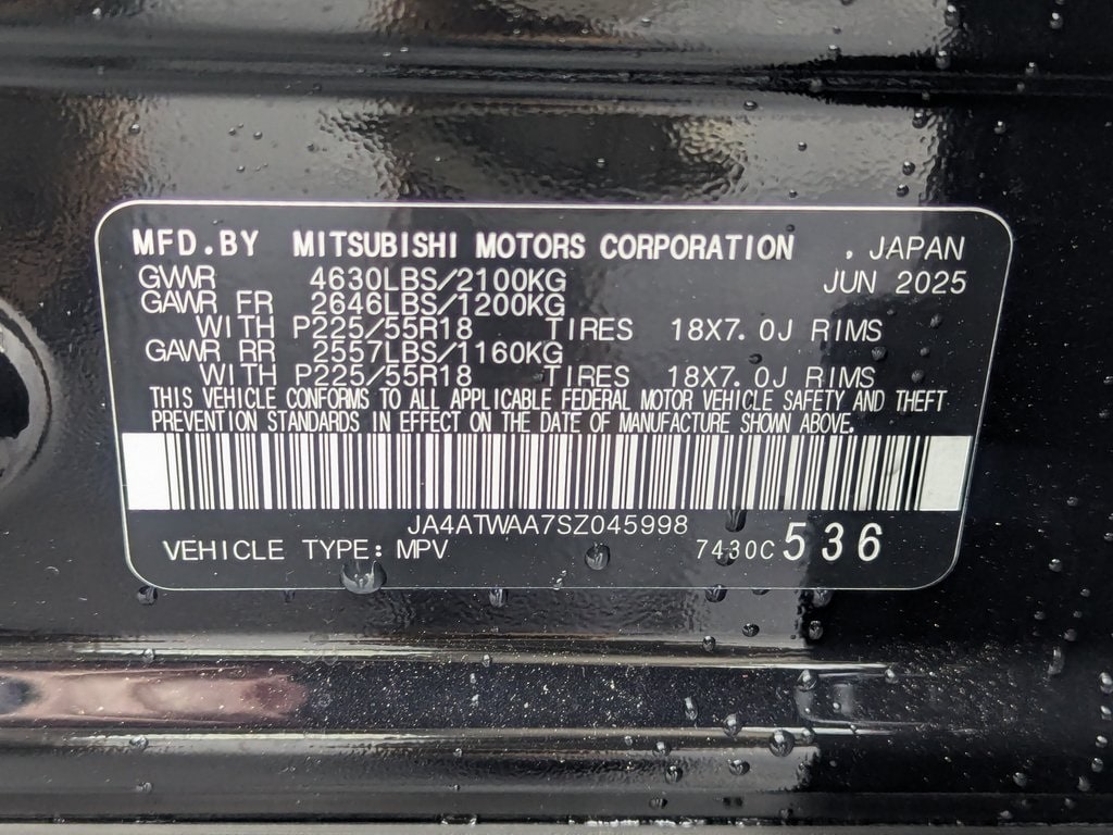 New 2025 Mitsubishi Eclipse Cross For Sale at Riverdale Mitsubishi