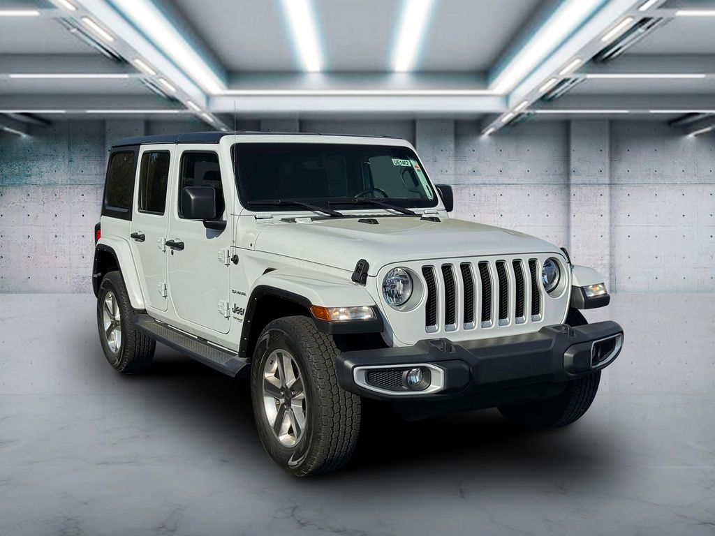 Used 2022 Jeep Wrangler Unlimited Sahara with VIN 1C4HJXEG7NW104908 for sale in Riverhead, NY