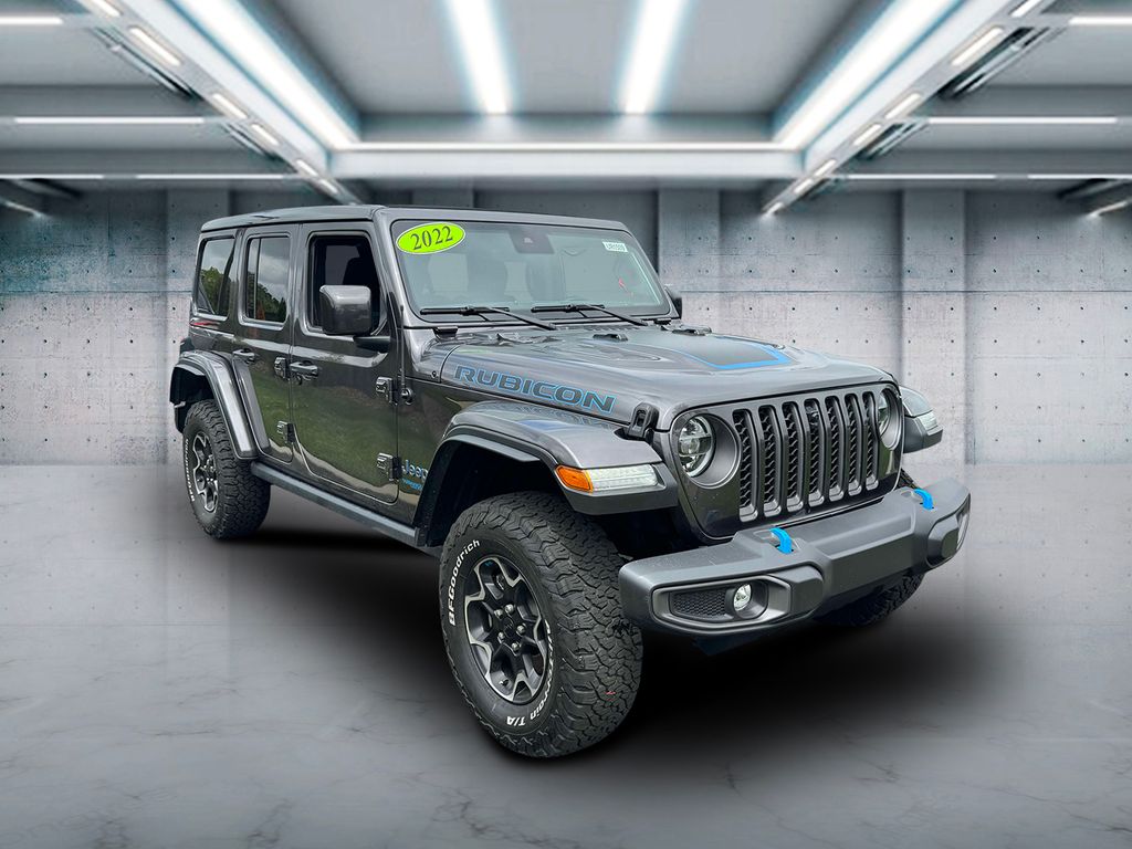 Used 2022 Jeep Wrangler Unlimited Rubicon 4XE with VIN 1C4JJXR64NW150893 for sale in Riverhead, NY