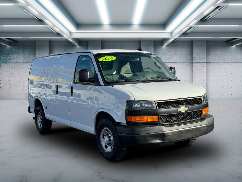 Used 2018 Chevrolet Express Cargo Work Van with VIN 1GCWGAFP8J1170389 for sale in Riverhead, NY