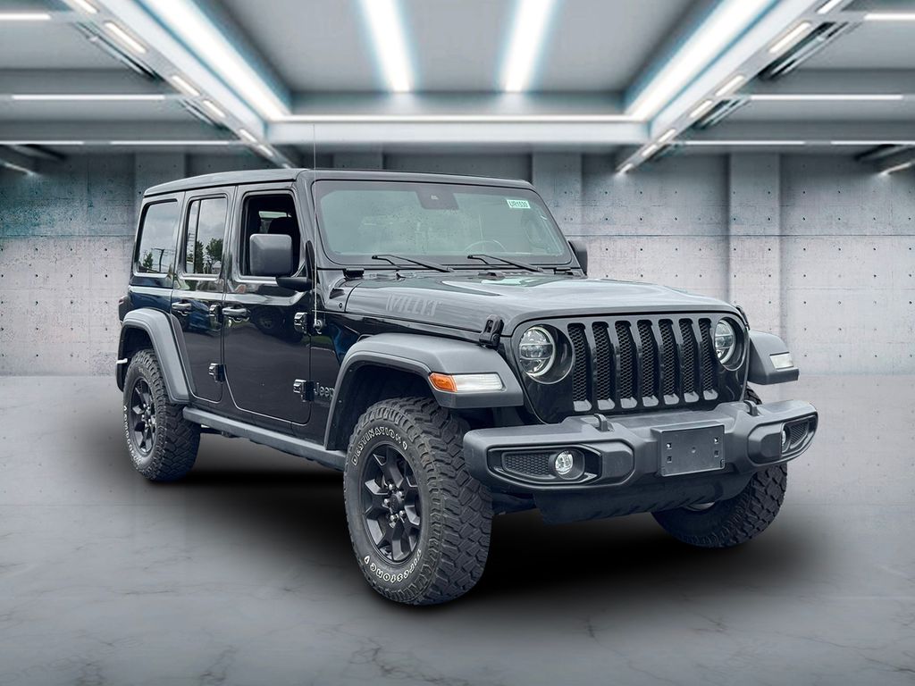 Used 2021 Jeep Wrangler Unlimited Willys with VIN 1C4HJXDN0MW726071 for sale in Riverhead, NY