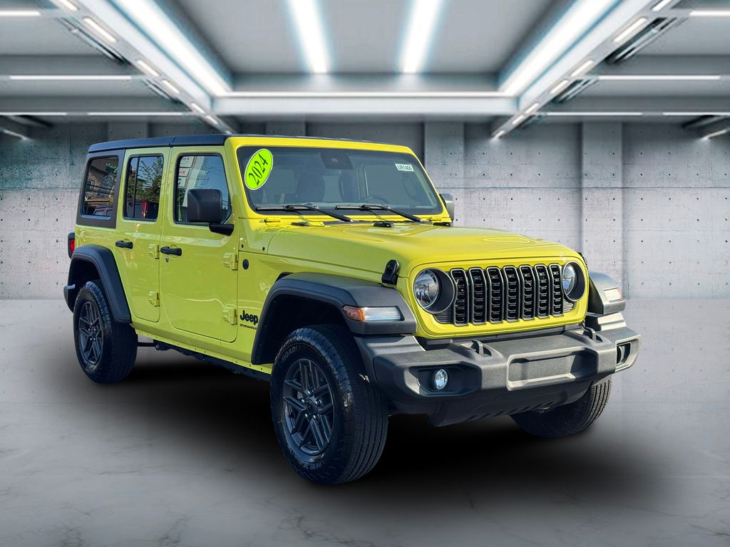 Used 2024 Jeep Wrangler 4-Door Sport S with VIN 1C4PJXDN2RW243684 for sale in Riverhead, NY