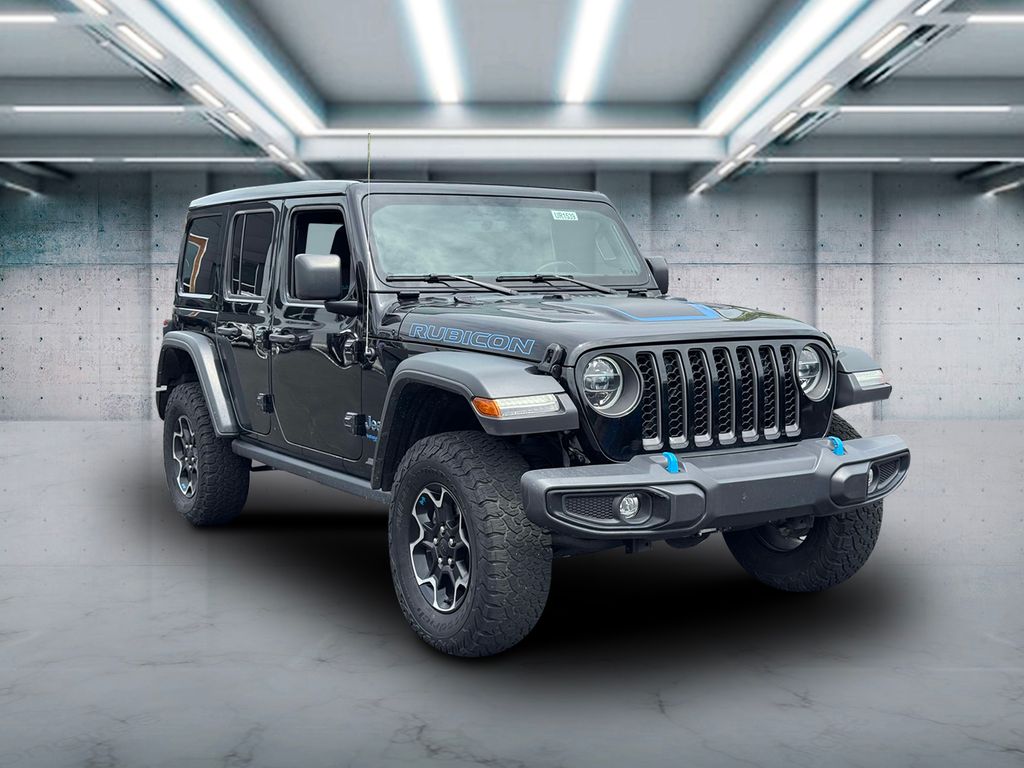 Used 2022 Jeep Wrangler Unlimited Rubicon 4XE with VIN 1C4JJXR68NW101664 for sale in Riverhead, NY
